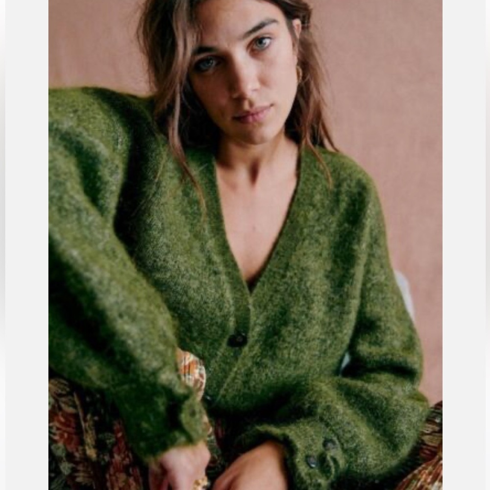 Sezane Green Sweater
